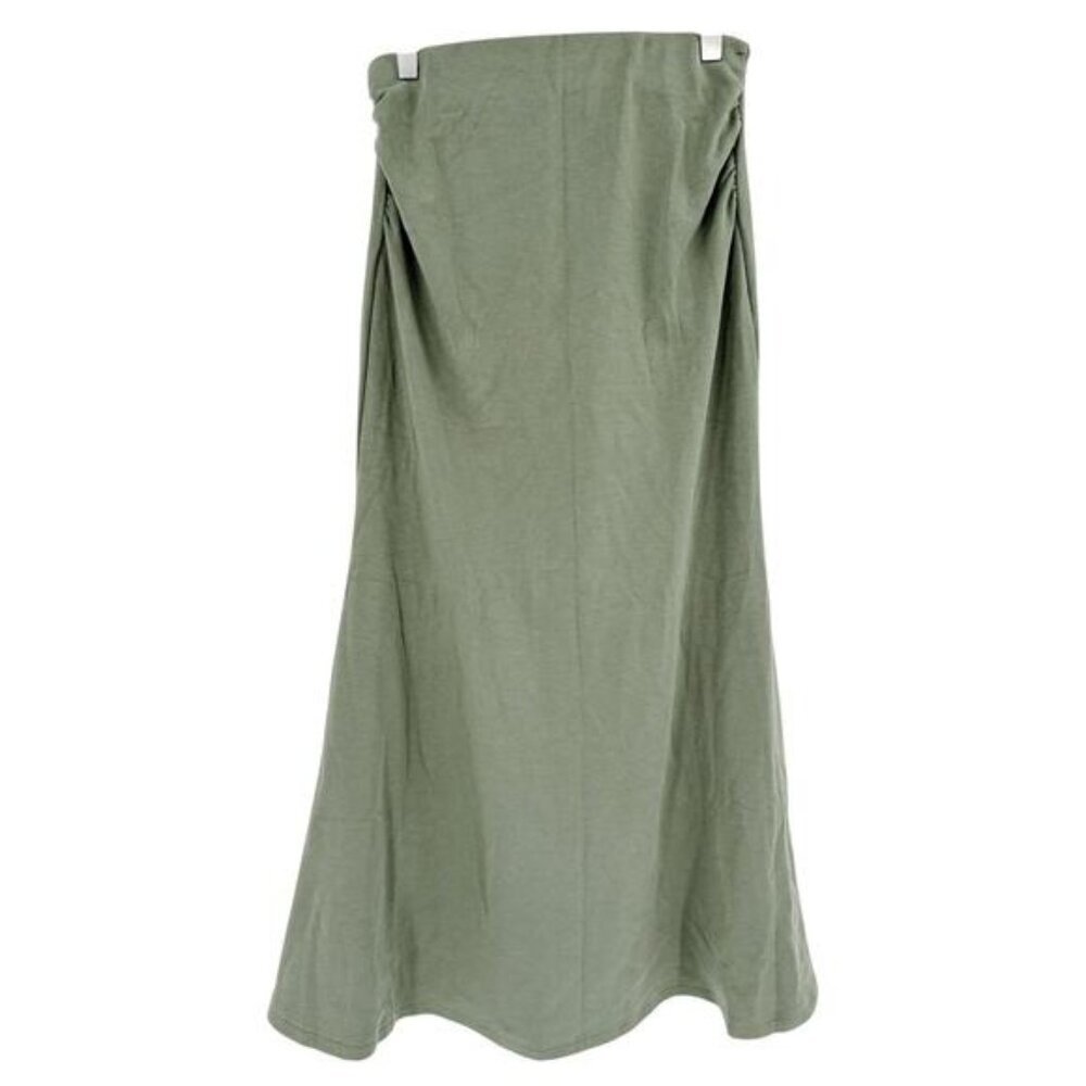 NWT OGL MaxWarm Mermaid Maxi Skirt Moss Green Soft Small #1913 - Picture 4 of 13